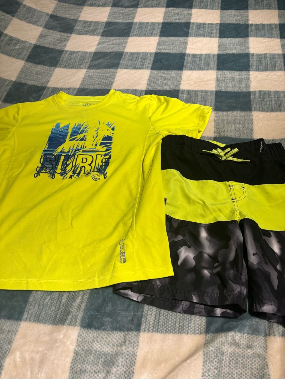 Boys swim shorts and shirt. Great condition